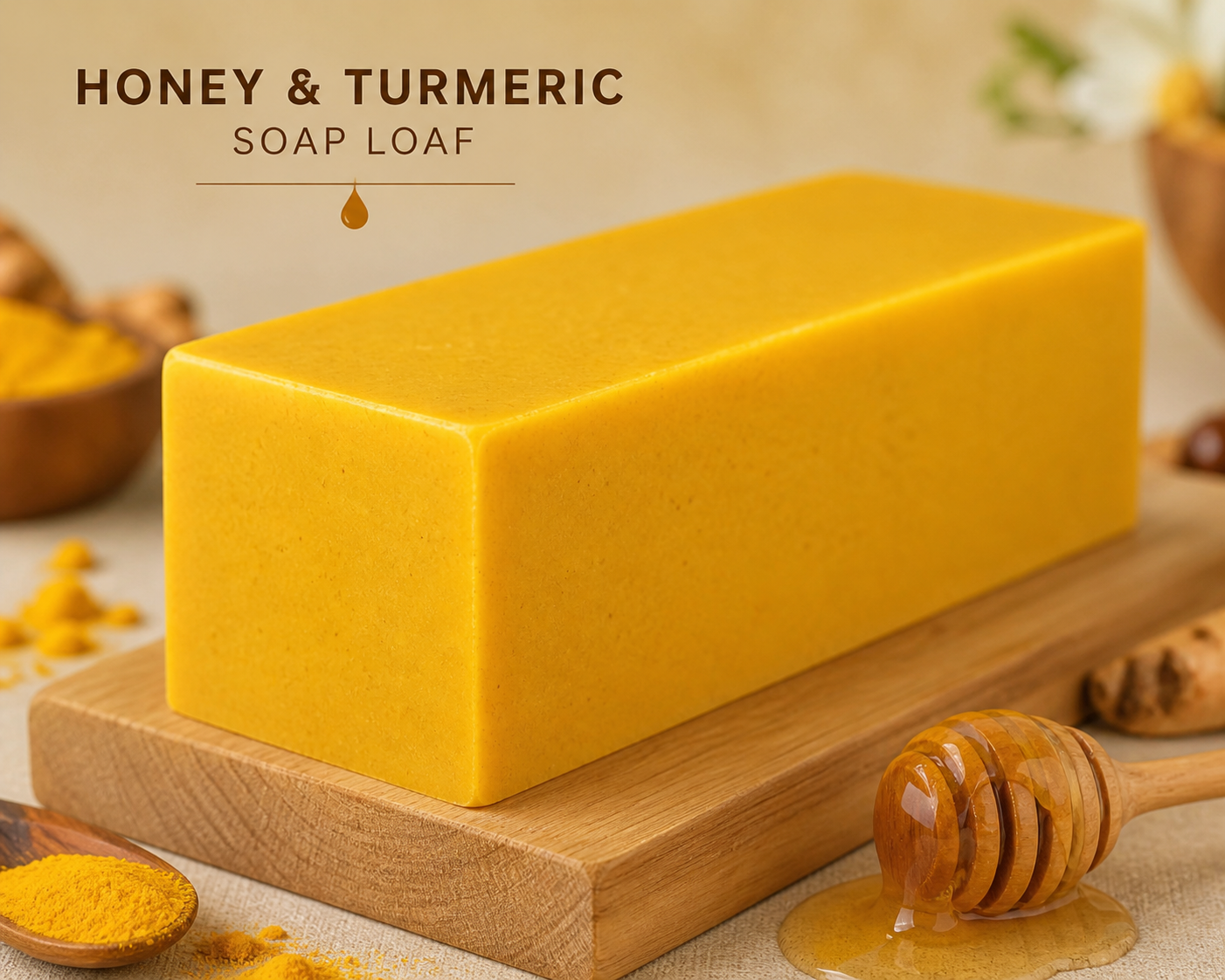 Wholesale Honey and Tumeric soap Loaf